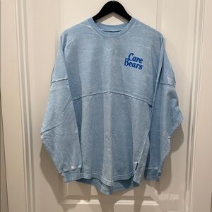 Spirit Jersey Care Bears Men's Sky Blue Crewneck Sweater